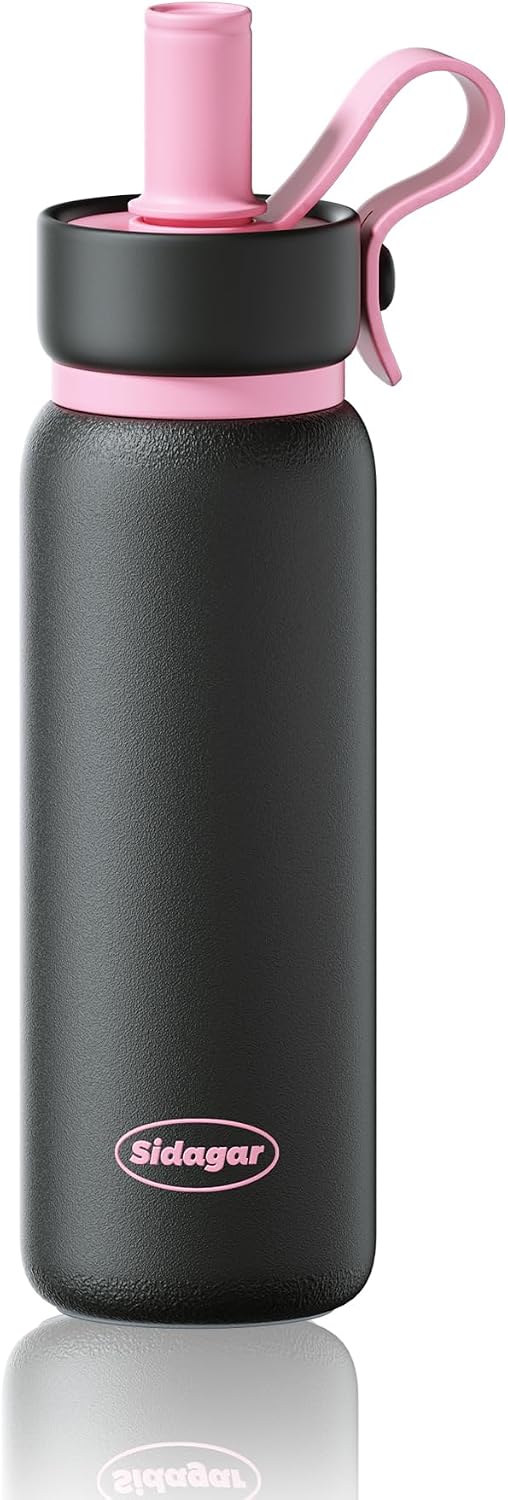 24 oz Tumbler, Insulated Coffee Mug with Lid and Straw, Leak Proof Portable Travel Cup, for Hot and Cold Drinks Drinks Flask for Women Blue