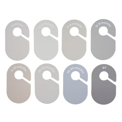 Baby Closet Dividers, Newborn to 2T, Neutral, 8 Piece Set