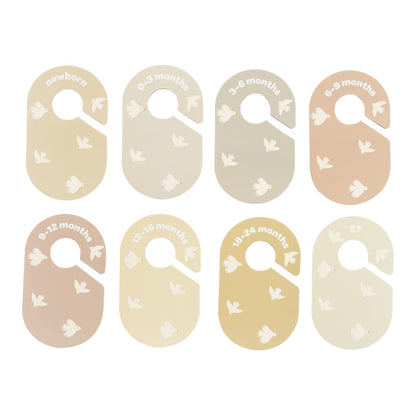 Baby Closet Dividers, Newborn to 2T, Neutral, 8 Piece Set