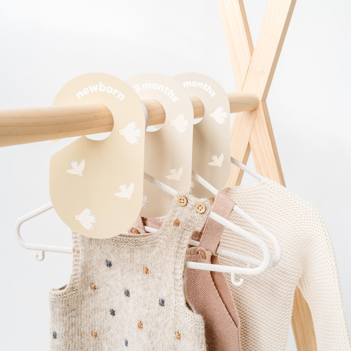 Baby Closet Dividers, Newborn to 2T, Neutral, 8 Piece Set