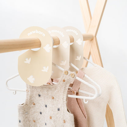 Baby Closet Dividers, Newborn to 2T, Neutral, 8 Piece Set