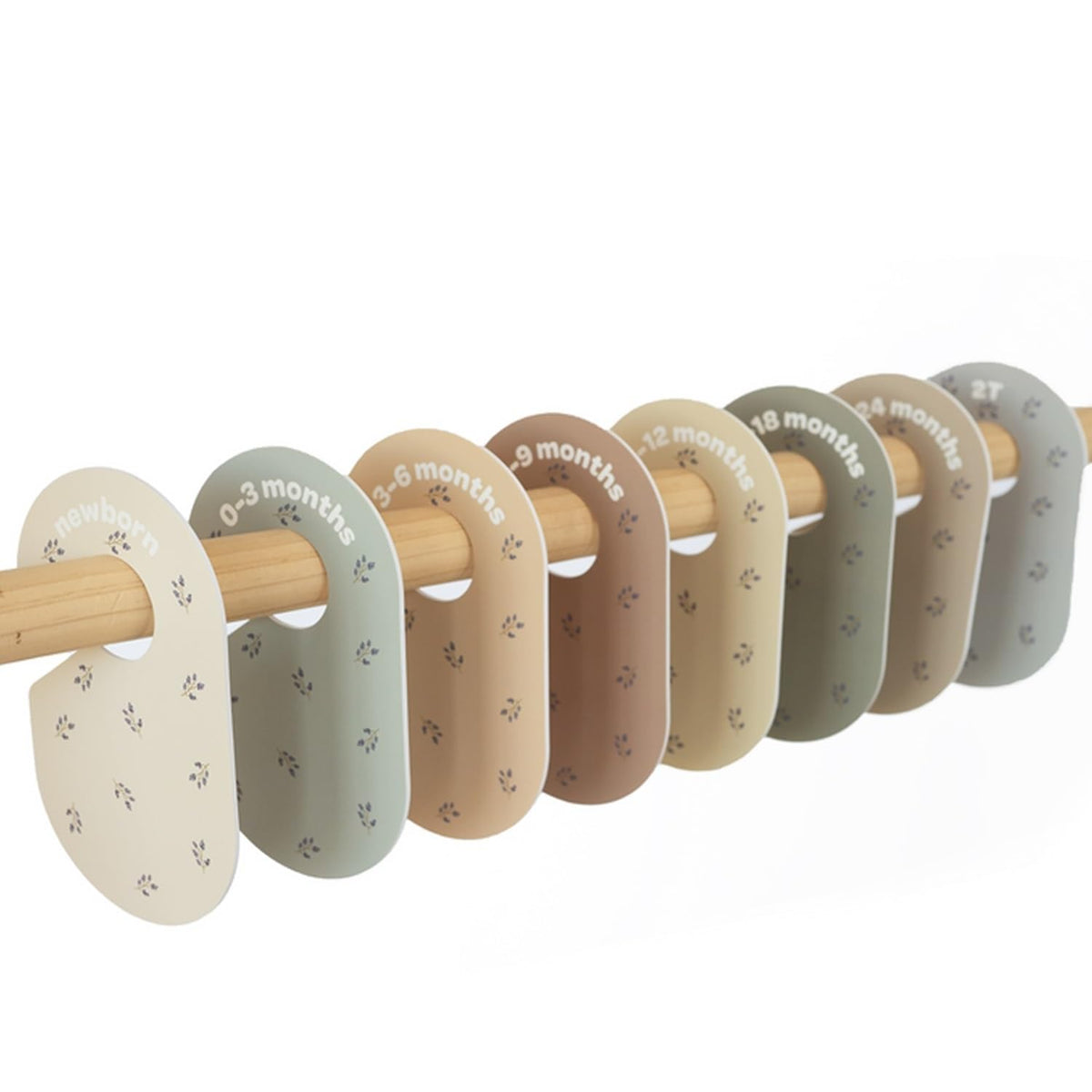 Baby Closet Dividers, Newborn to 2T, Neutral, 8 Piece Set