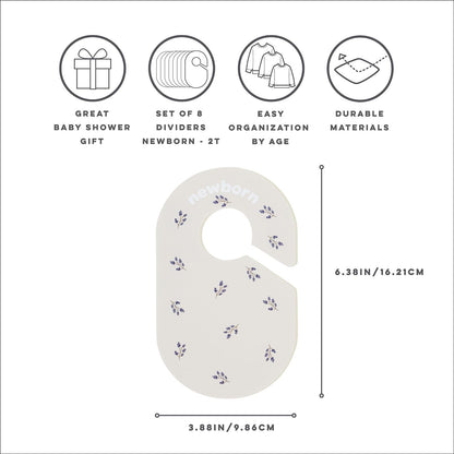 Baby Closet Dividers, Newborn to 2T, Neutral, 8 Piece Set