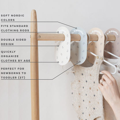 Baby Closet Dividers, Newborn to 2T, Neutral, 8 Piece Set