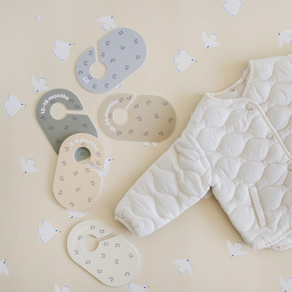 Baby Closet Dividers, Newborn to 2T, Neutral, 8 Piece Set