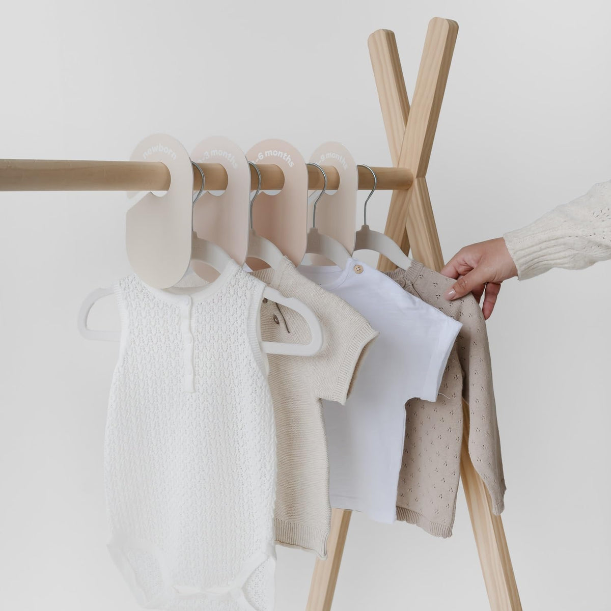 Baby Closet Dividers, Newborn to 2T, Neutral, 8 Piece Set