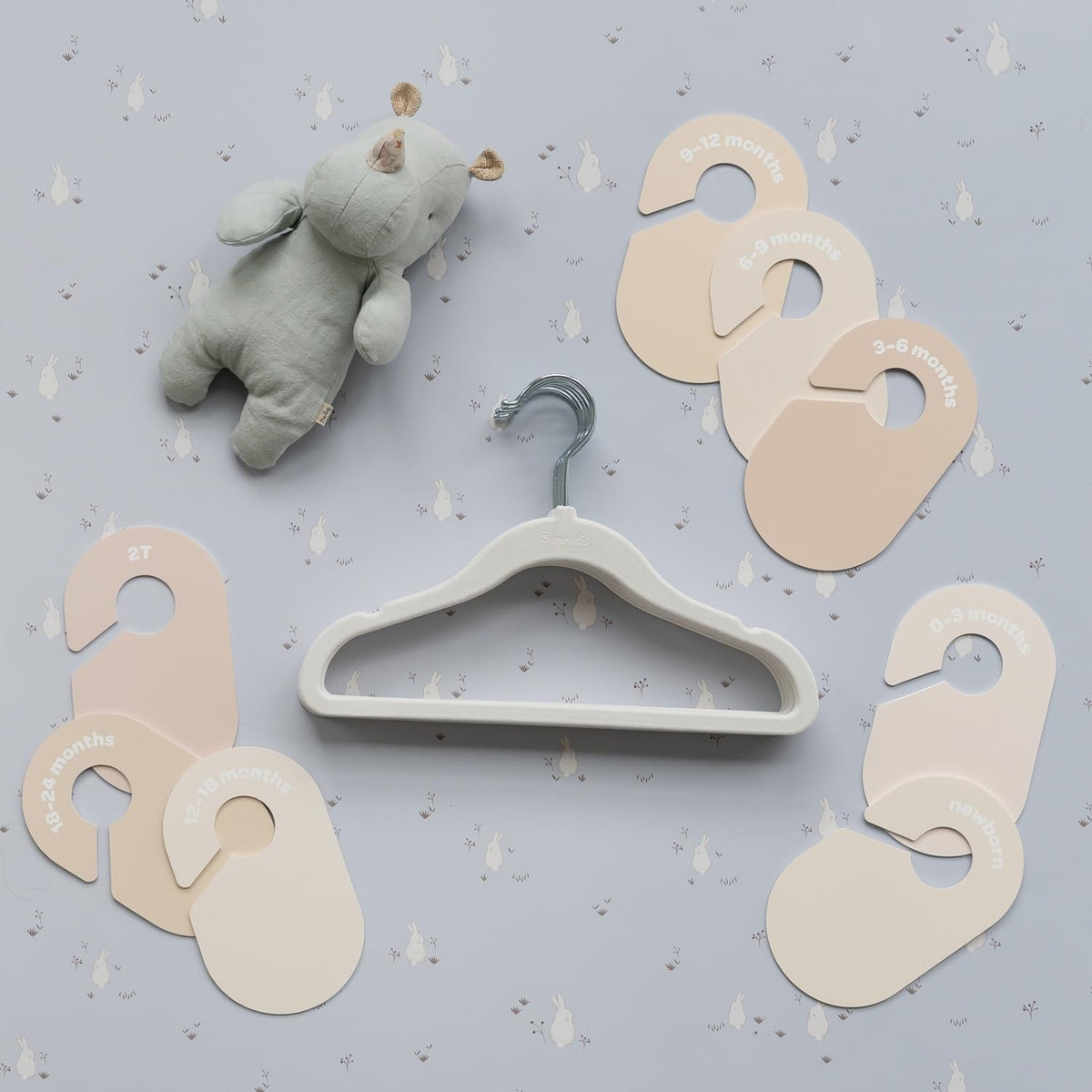 Baby Closet Dividers, Newborn to 2T, Neutral, 8 Piece Set