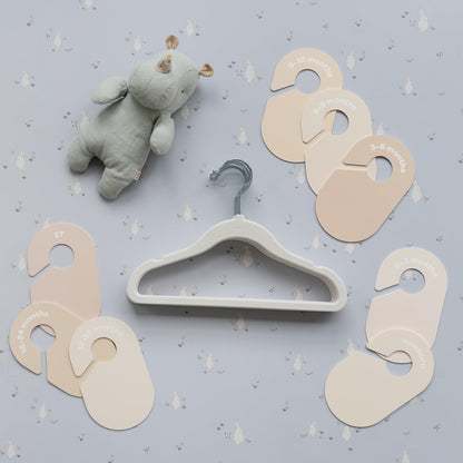 Baby Closet Dividers, Newborn to 2T, Neutral, 8 Piece Set