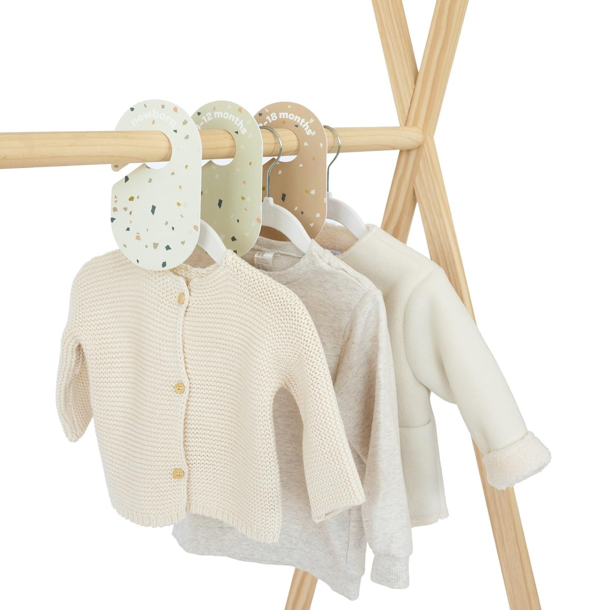 Baby Closet Dividers, Newborn to 2T, Neutral, 8 Piece Set