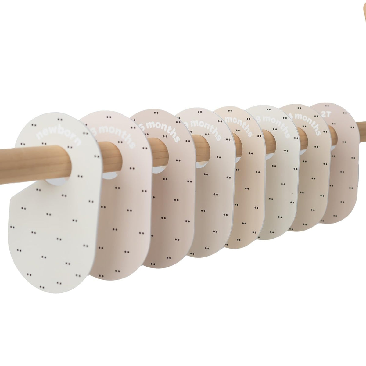 Baby Closet Dividers, Newborn to 2T, Neutral, 8 Piece Set