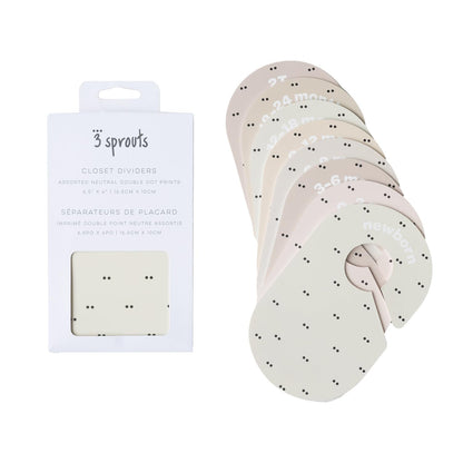 Baby Closet Dividers, Newborn to 2T, Neutral, 8 Piece Set