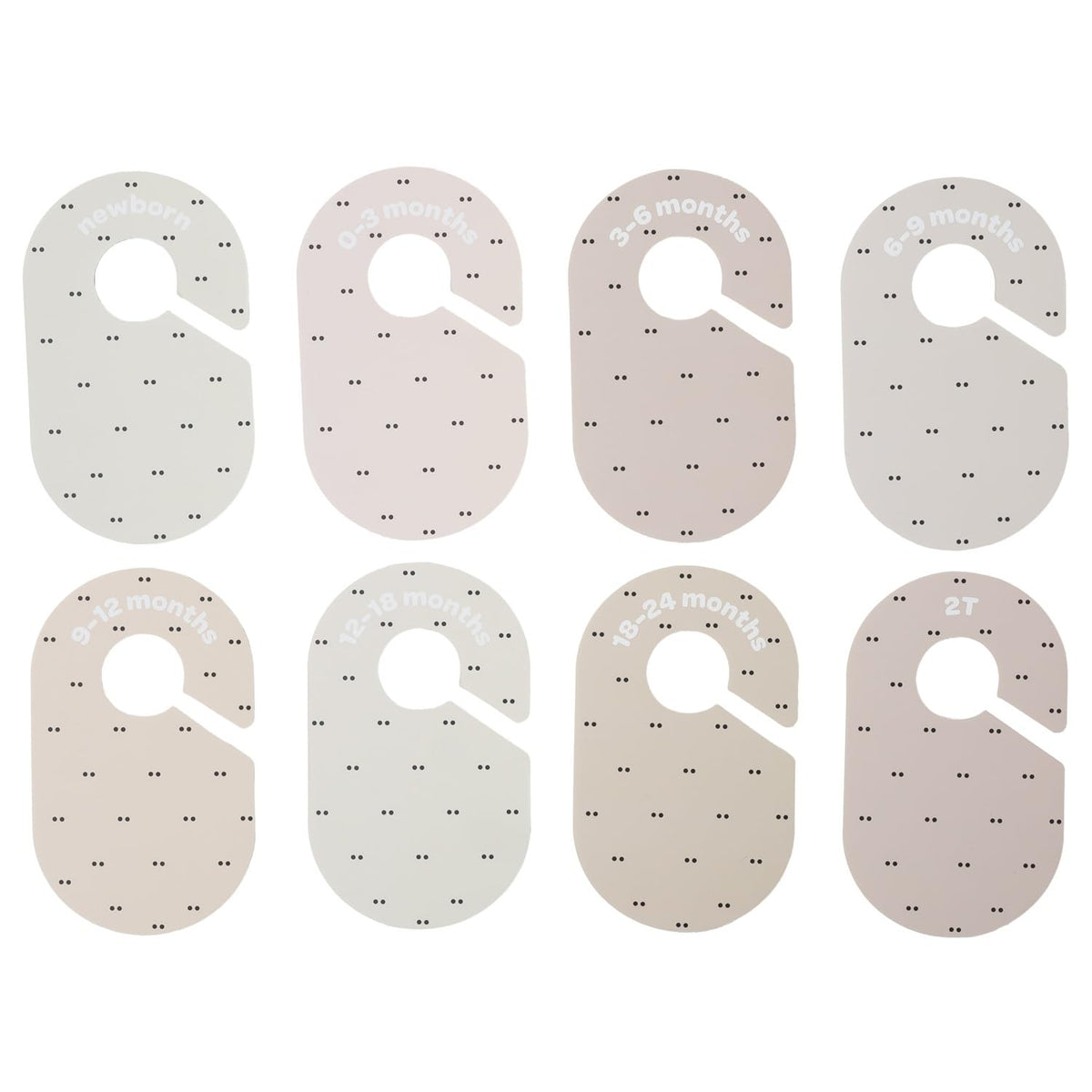 Baby Closet Dividers, Newborn to 2T, Neutral, 8 Piece Set