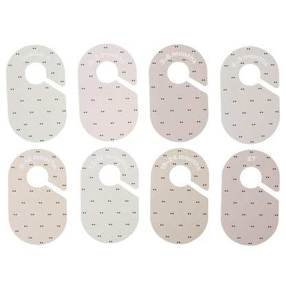 Baby Closet Dividers, Newborn to 2T, Neutral, 8 Piece Set