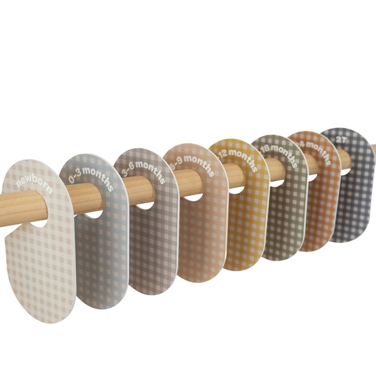 Baby Closet Dividers, Newborn to 2T, Neutral, 8 Piece Set