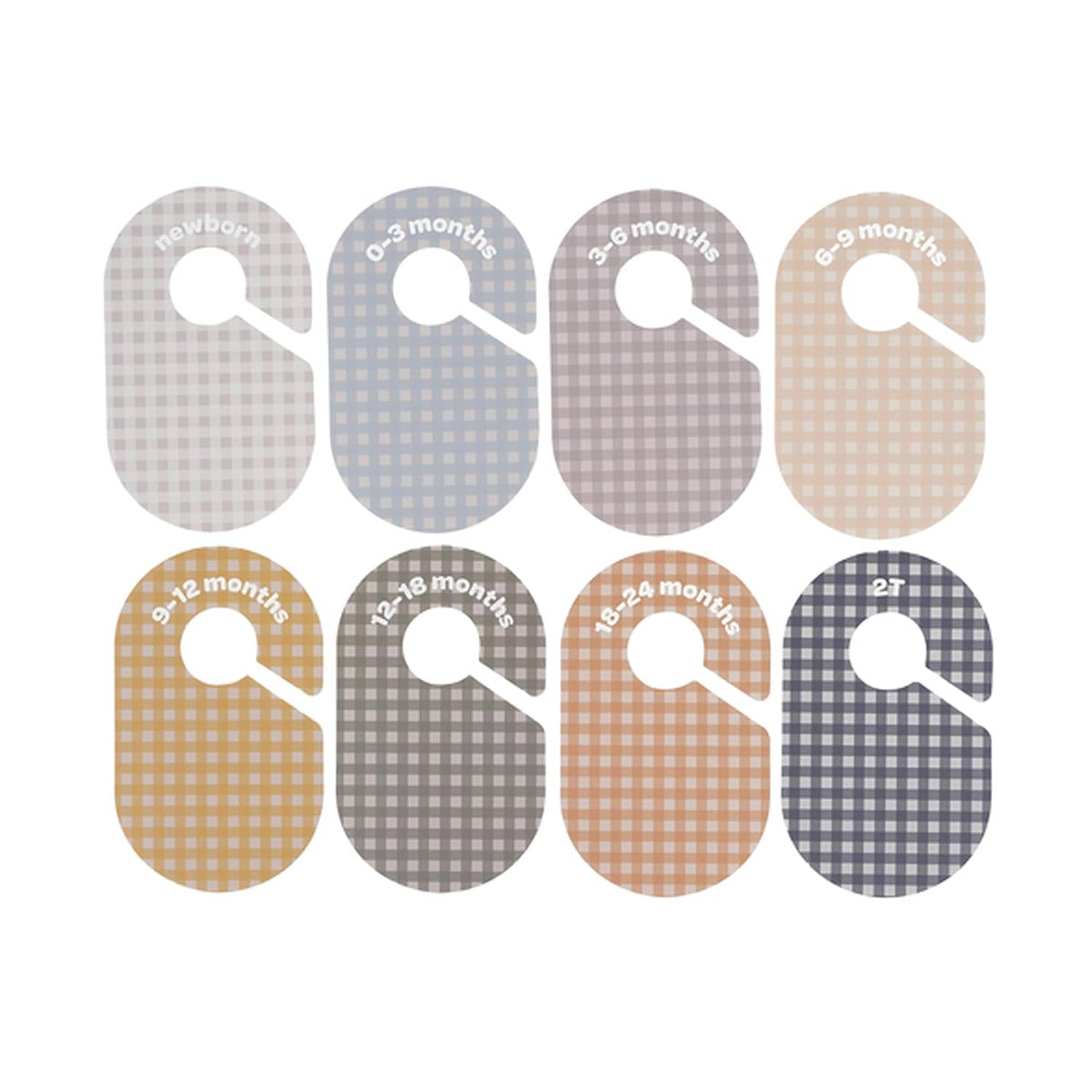 Baby Closet Dividers, Newborn to 2T, Neutral, 8 Piece Set