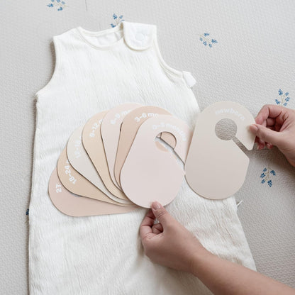 Baby Closet Dividers, Newborn to 2T, Neutral, 8 Piece Set