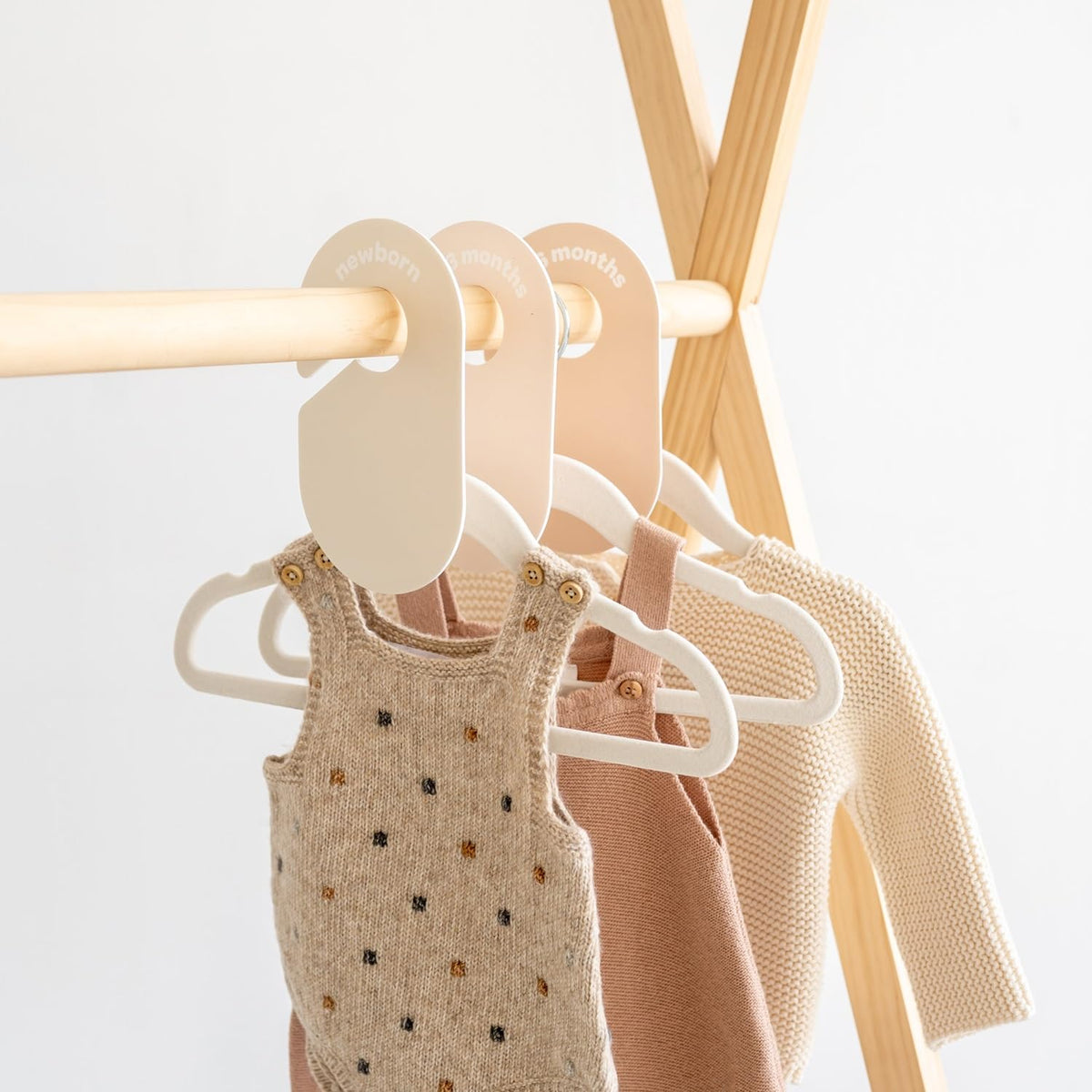 Baby Closet Dividers, Newborn to 2T, Neutral, 8 Piece Set