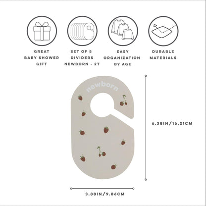 Baby Closet Dividers, Newborn to 2T, Neutral, 8 Piece Set
