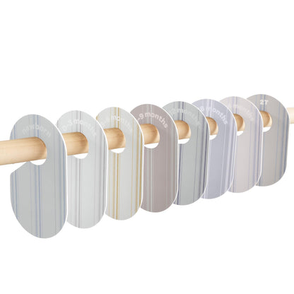 Baby Closet Dividers, Newborn to 2T, Neutral, 8 Piece Set