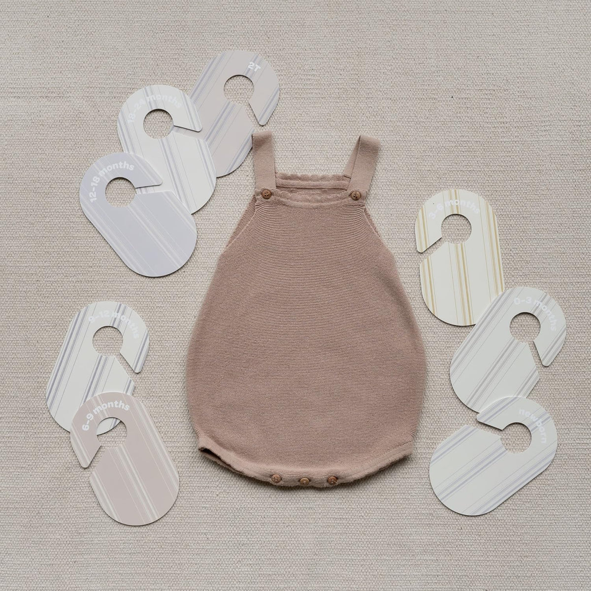 Baby Closet Dividers, Newborn to 2T, Neutral, 8 Piece Set