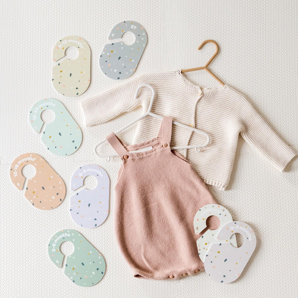 Baby Closet Dividers, Newborn to 2T, Neutral, 8 Piece Set