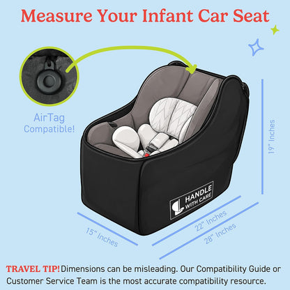 J.L. Childress Premier Padded Infant Car Seat Travel Bag - Backpack