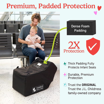 J.L. Childress Premier Padded Infant Car Seat Travel Bag - Backpack