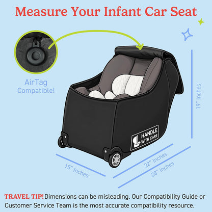 J.L. Childress Premier Padded Infant Car Seat Travel Bag - Backpack