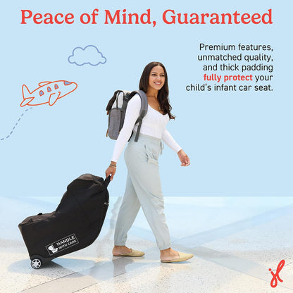 J.L. Childress Premier Padded Infant Car Seat Travel Bag - Backpack