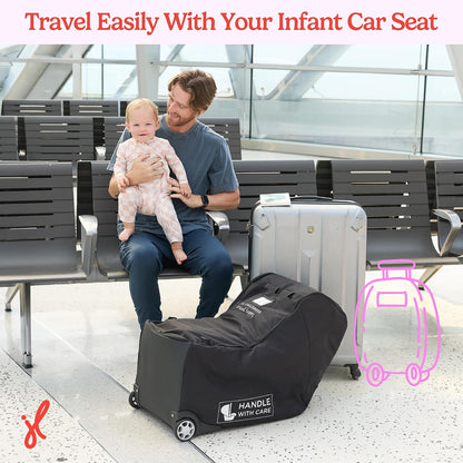 J.L. Childress Premier Padded Infant Car Seat Travel Bag - Backpack