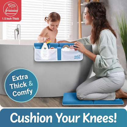 Bath Kneeler and Elbow Rest Pad Non-Slip Quick-Dry