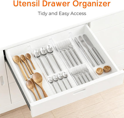 8 Pack 4" High Drawer Dividers for Clothes, 10.2"-16.5" Expandable