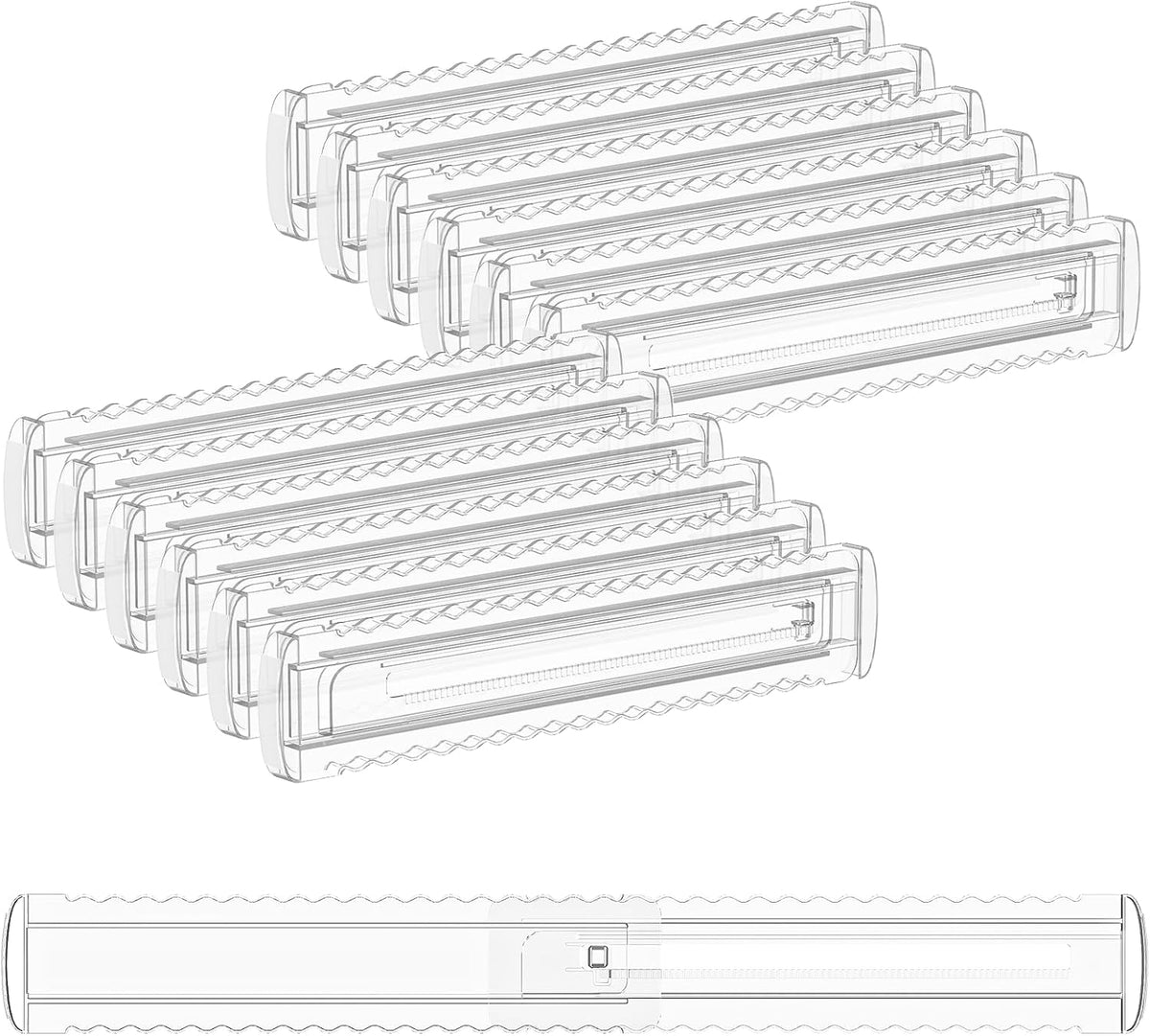 8 Pack 4" High Drawer Dividers for Clothes, 10.2"-16.5" Expandable