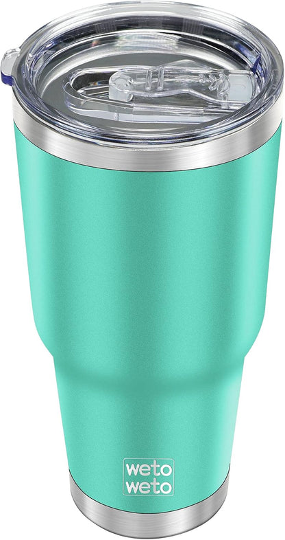 30oz Tumbler with Lid, Stainless Steel Vacuum Insulated Water Coffee Tumbler, Double Wall Powder Coated Travel Mug Thermal Cup for Home Outdoor (Navy Blue, 1 Pack)