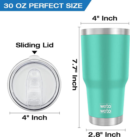 30oz Tumbler with Lid, Stainless Steel Vacuum Insulated Water Coffee Tumbler, Double Wall Powder Coated Travel Mug Thermal Cup for Home Outdoor (Navy Blue, 1 Pack)