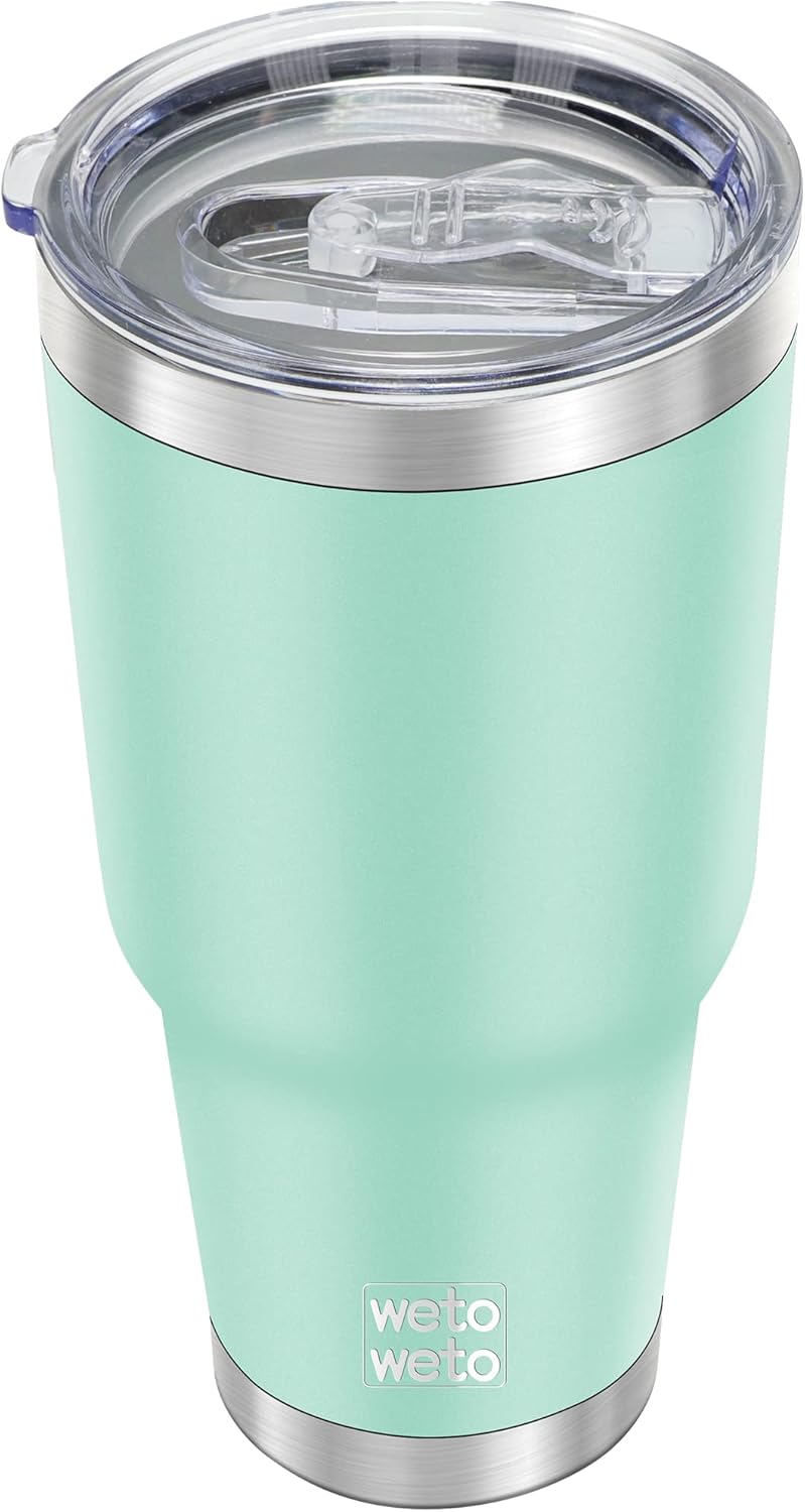 30oz Tumbler with Lid, Stainless Steel Vacuum Insulated Water Coffee Tumbler, Double Wall Powder Coated Travel Mug Thermal Cup for Home Outdoor (Navy Blue, 1 Pack)