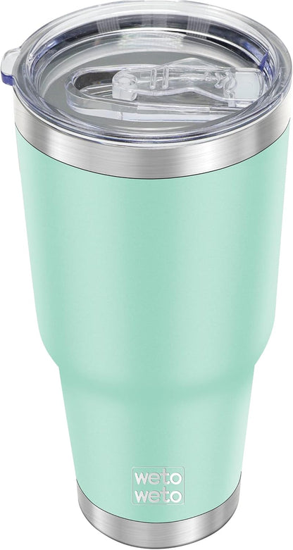 30oz Tumbler with Lid, Stainless Steel Vacuum Insulated Water Coffee Tumbler, Double Wall Powder Coated Travel Mug Thermal Cup for Home Outdoor (Navy Blue, 1 Pack)