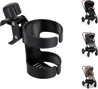 Cup Holder for Stroller Compatible with Nuna Mixx Next Stroller, Water Bottle Holder for Stroller Universal Cup Holder Fit for Uppababy Doona Strollers, Cup & Cold Beverage Holder Stroller Accessories