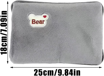 Electric Hot Water Bag, Hot Water Bottle with Cover, Leak-Proof Rechargeable Hand Warmer, Heating Pad Hots Waters Bottle, for Winter Cold Weather Period Cramps Muscles Neck