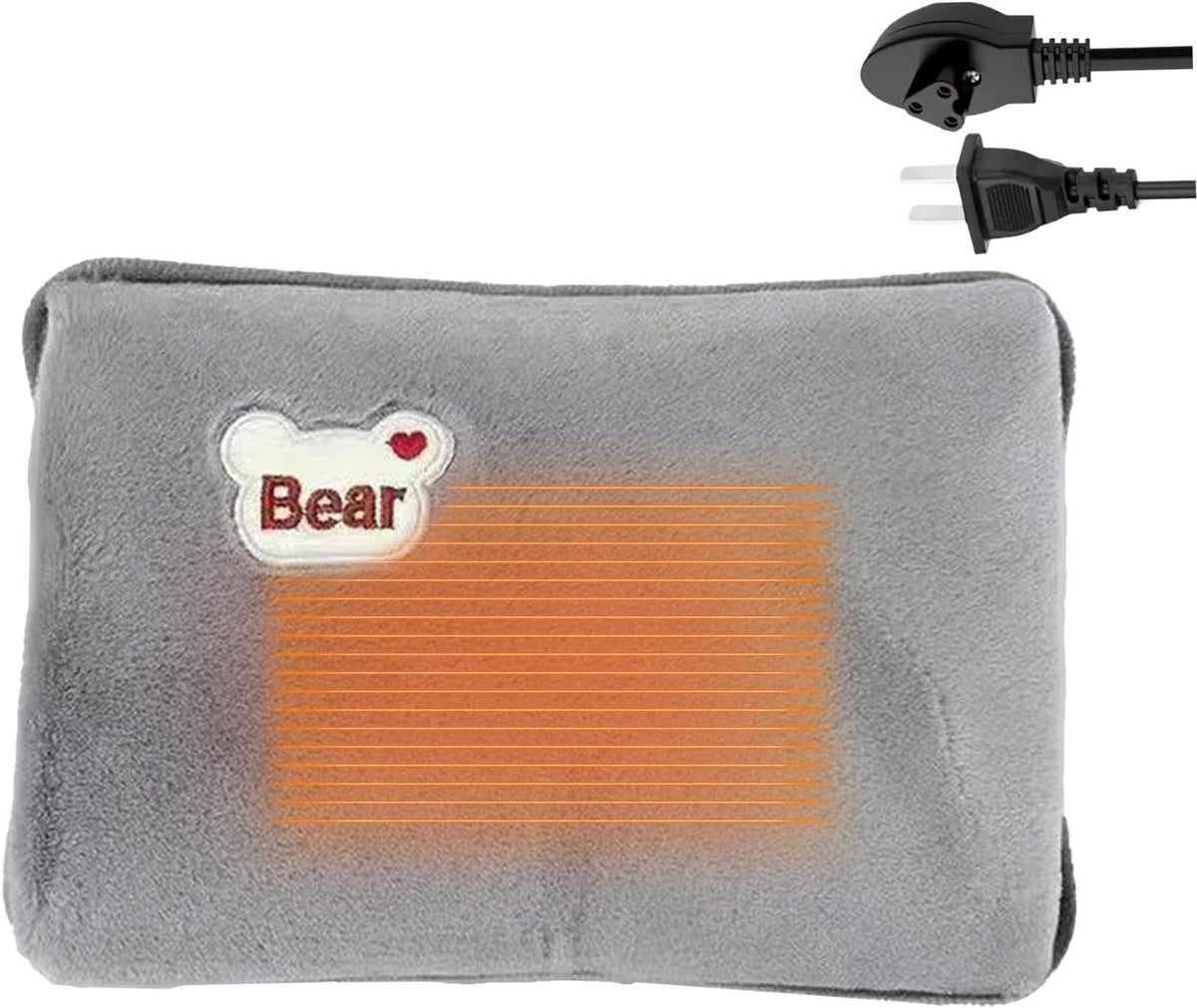 Electric Hot Water Bag, Hot Water Bottle with Cover, Leak-Proof Rechargeable Hand Warmer, Heating Pad Hots Waters Bottle, for Winter Cold Weather Period Cramps Muscles Neck