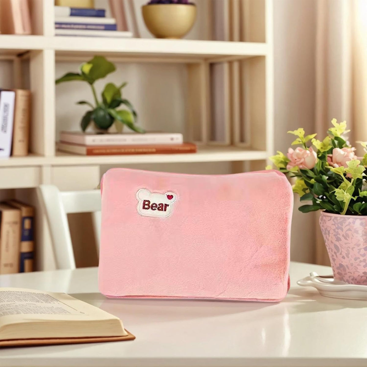 Electric Hot Water Bag, Hot Water Bottle with Cover, Leak-Proof Rechargeable Hand Warmer, Heating Pad Hots Waters Bottle, for Winter Cold Weather Period Cramps Muscles Neck