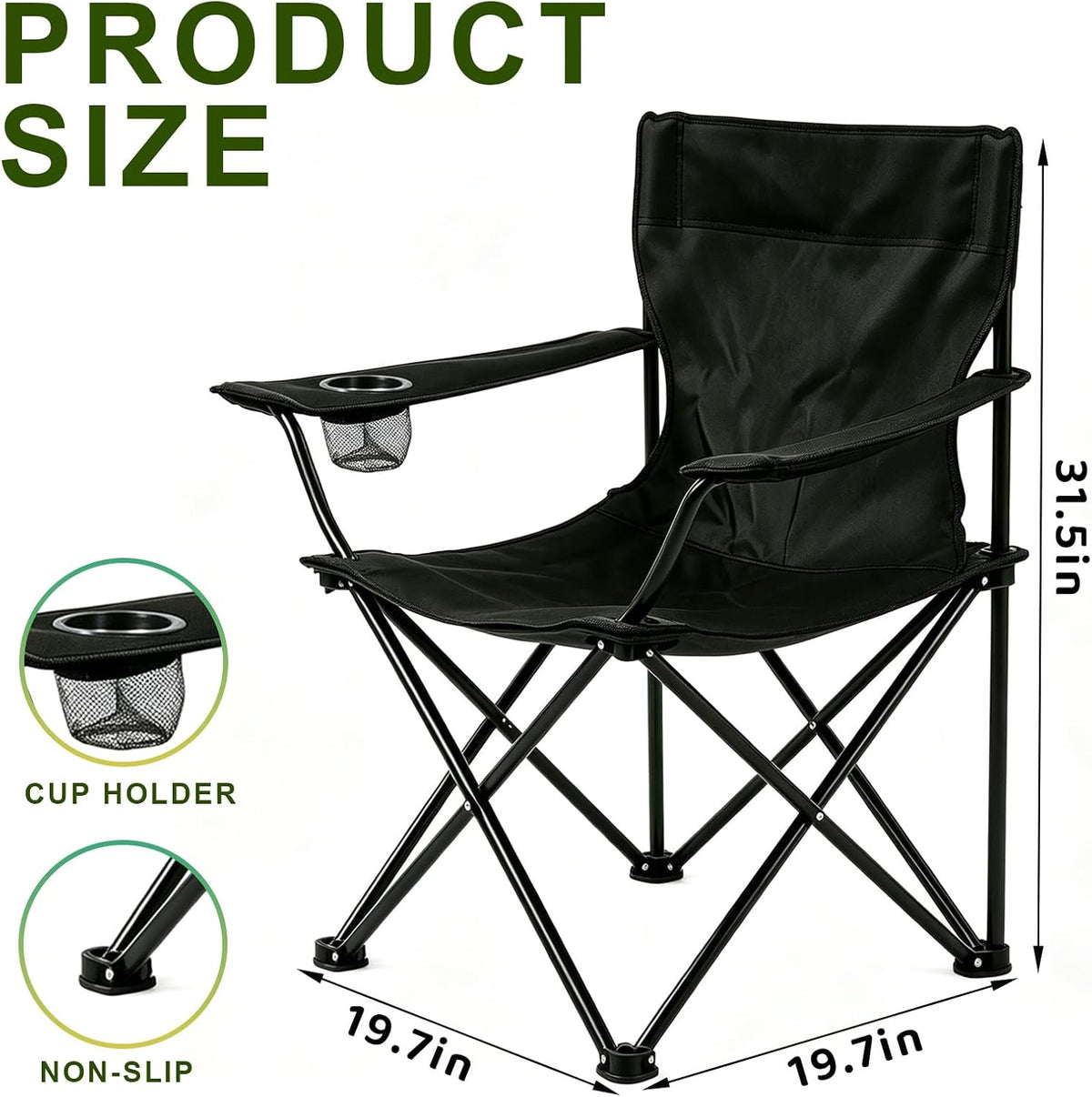 Portable Collapsible Stool Outdoor Folding Chair Small Camping Stool for Hiking,Fishing,Gardening,Beach and Travel with Carry Bag (1 Pack,Pattern)