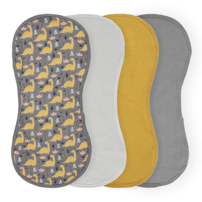 4 Pcs Muslin Changing Pad Liners Fits in Peanut Shape Changing Pad-Blue