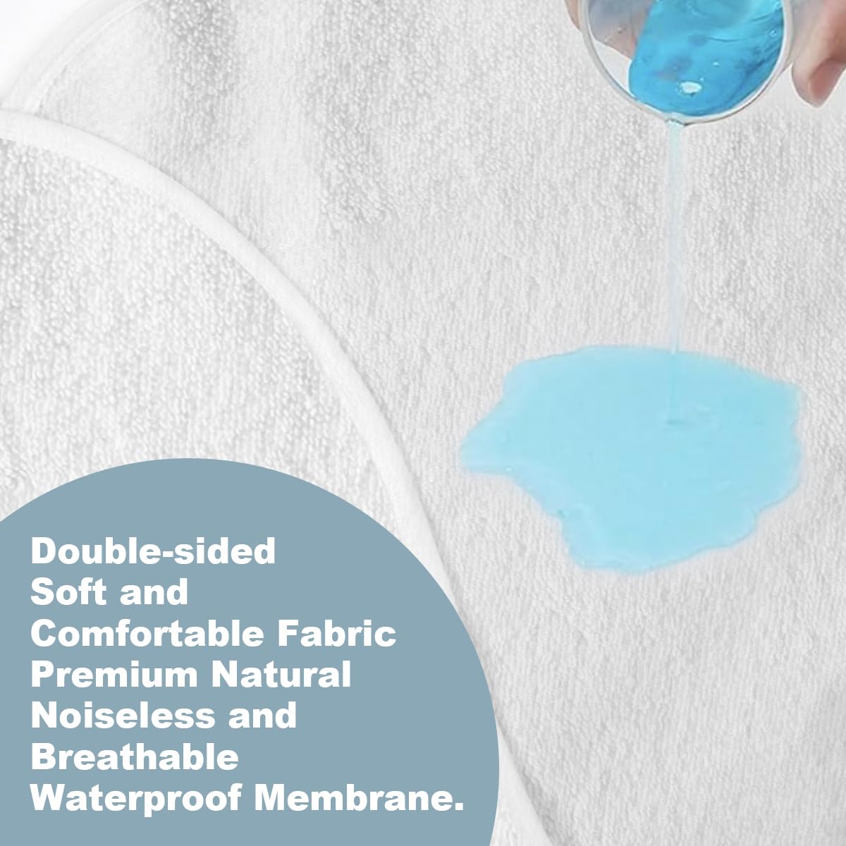 4 Pcs Muslin Changing Pad Liners Fits in Peanut Shape Changing Pad-Blue
