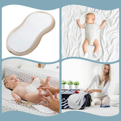 4 Pcs Muslin Changing Pad Liners Fits in Peanut Shape Changing Pad-Blue