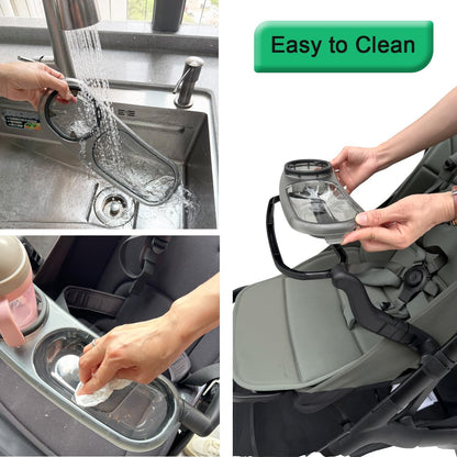 Stroller Snack Tray ONLY Compatible with Bugaboo Butterfly 2 Stroller - BPA-Free Tray - Folding with Stroller - Easy Access- Easy Clean (Not for Butterfly 1)