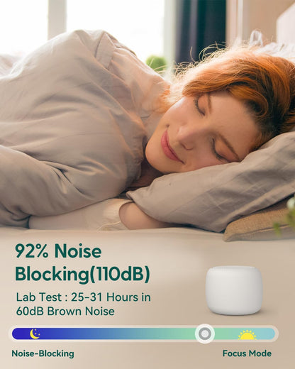 Pocket Mini Portable White Noise Machine for Travel, 15 Sounds