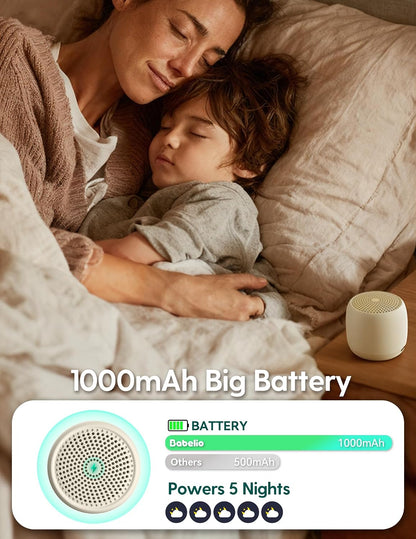 Pocket Mini Portable White Noise Machine for Travel, 15 Sounds