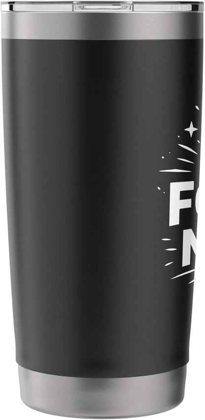 Focus Mode Productivity Mindset Minimal Design Stainless Steel Insulated Tumbler