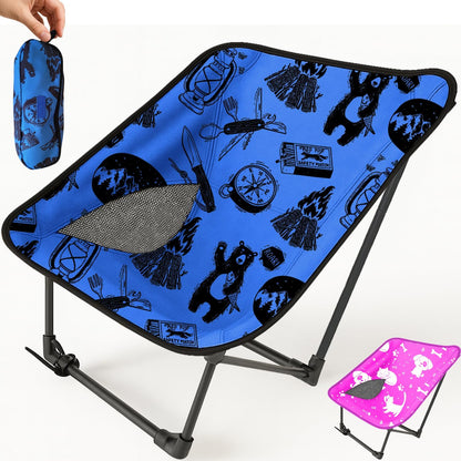 Youth and Kids Camping Chair | Ultra Lightweight, Foldable and Heavy Duty | Ideal Indoor/Outdoor Kid Chair for Camping, Sports and Lawn